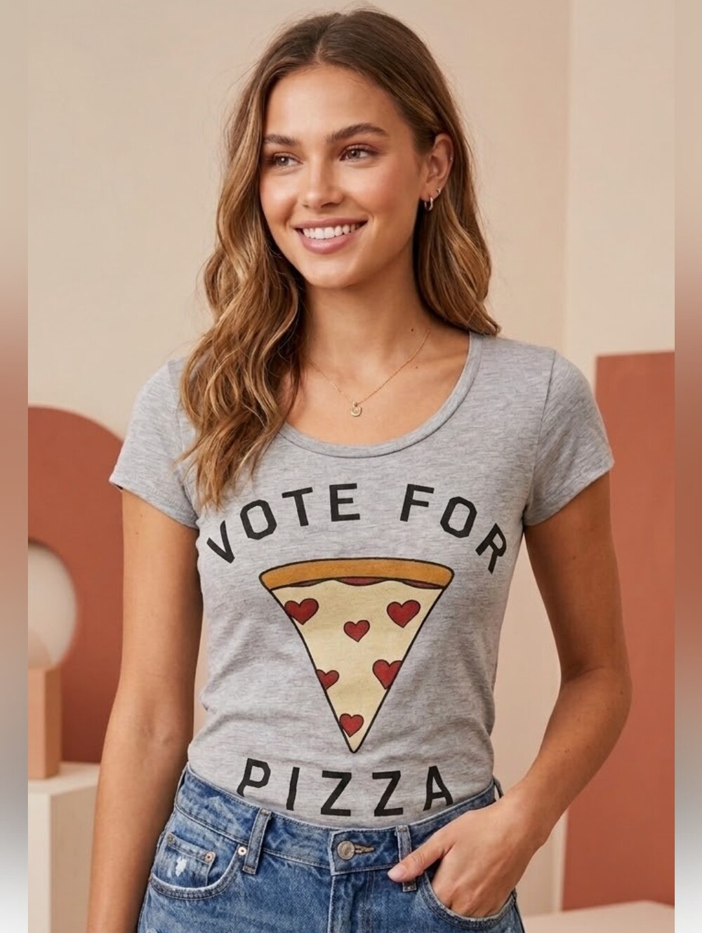 New October Love Slogan Tee